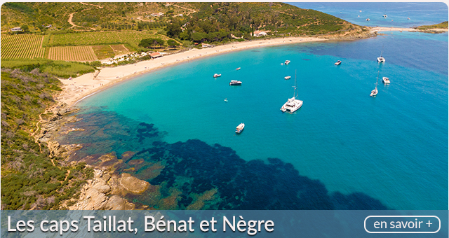 Les caps Taillat, Bénat et Nègre